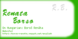 renata borso business card