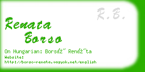 renata borso business card